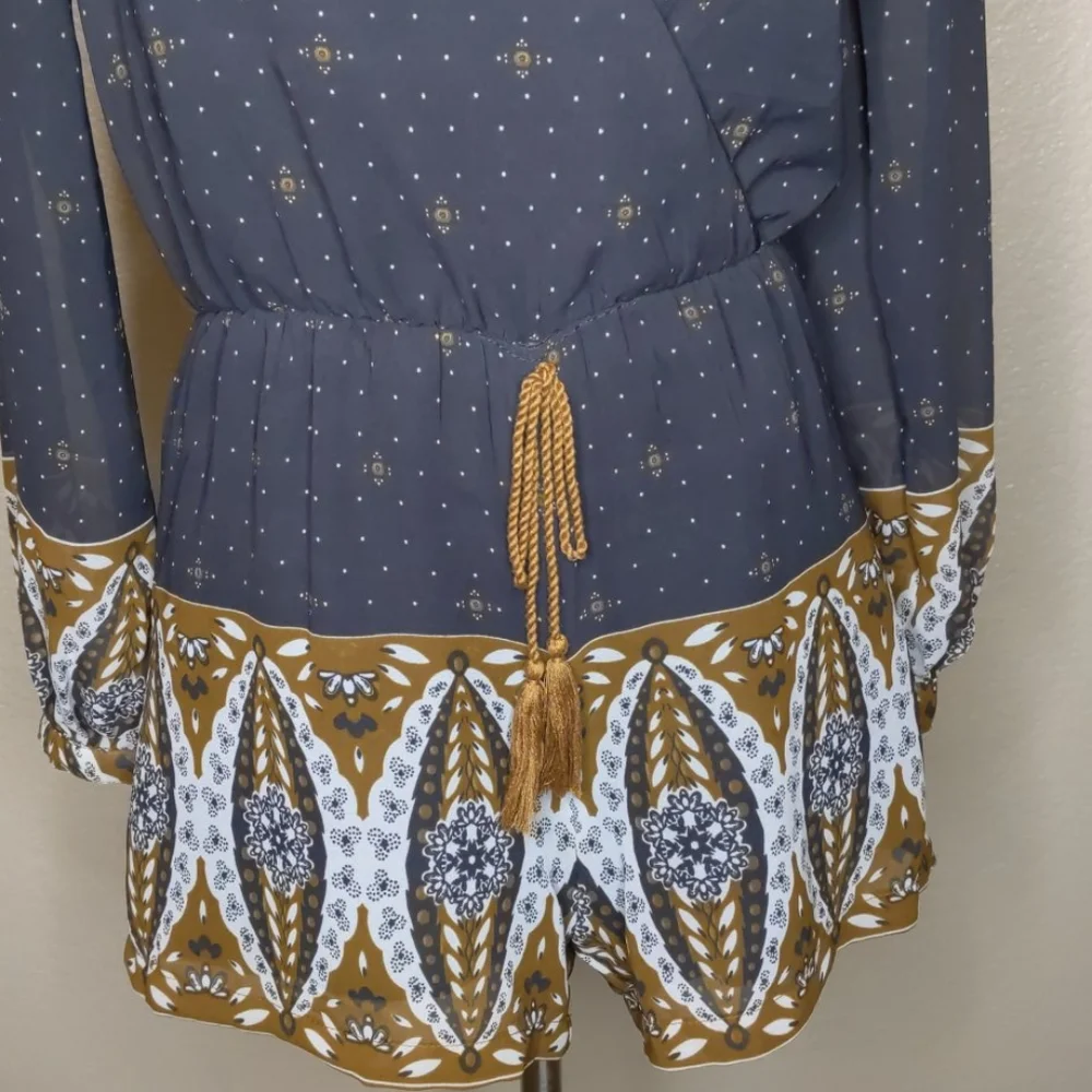 Japna Romper Black with Print Size Small